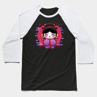 Geisha Kawaii Baseball T-Shirt